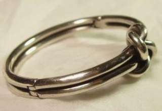 53 Grams Retired Sterling Silver Bold Lovers Knot Bracelet by James 