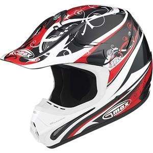  GMax GM46X Future Helmet   Small/Red/Silver/Black 
