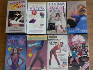 Huge Lot of 28 Exercise Fitness VHS Videos Workout Set  