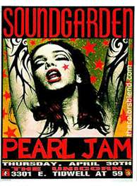 Kozik Pearl Jam Soundgarden Poster Second 517/2500  