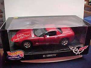BRAND NEW CANDY RED C5 CORVETTE 1/18 CAR BY HOTWHEELS  