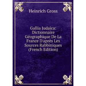   Les Sources Rabbiniques (French Edition) Heinrich Gross Books