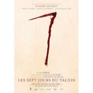  Les 7 jours du Talion Movie Poster (11 x 17 Inches   28cm 