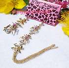 Betsey ~Johnson Gold Tone Ant dangles earrings with tag  