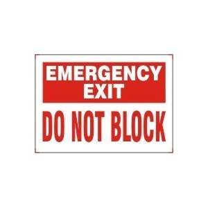  7X10 EMERGENCY EXIT DO NOT BL. 7X10 Sign