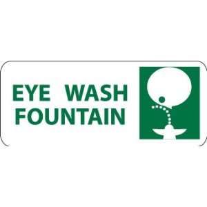 Eye Wash Fountain (W/Graphic), 7X17, Rigid Plastic  
