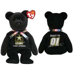  Ty NASCAR Beanie Baby Bear Mark Martin #01 Toys & Games