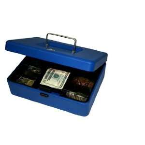    Helix Cash Box, 8 Inches, Blue, Blue (81010)