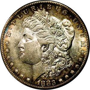 1883 S $1 Silver Morgan Dollar AU++ Great Toning  