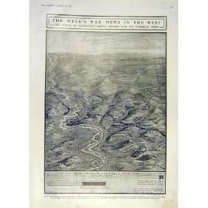  Map Allies Germany Ww1 Verdun Artillery French 1916