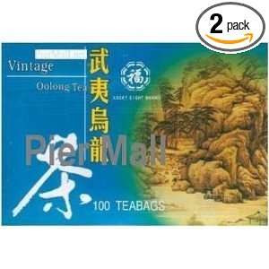 All Natural Vintage Wuyi Oolong Tea, Tea Bags, 100 Count Boxes (Pack 