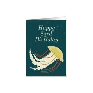  Happy 83rd Birthday / Jellyfish Card Toys & Games