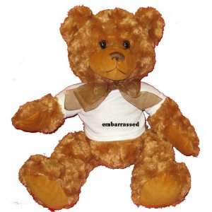  embarrassed Plush Teddy Bear with WHITE T Shirt Toys 