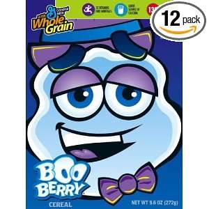 Monster Cereal Booberry Cereal, 9.6 Ounce Boxes (Pack of 12)