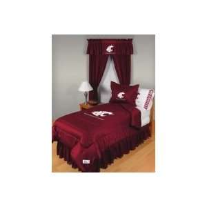  Washington State Cougars Full Comforter Solid or Sidelines 