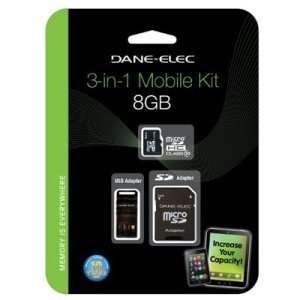 New   Duracell DA 3IN1C1008G R 8 GB MicroSD High Capacity (microSDHC 