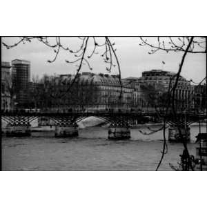  Pont des Arts, Paris Bridge on Seine, Black & White Photos of Paris 