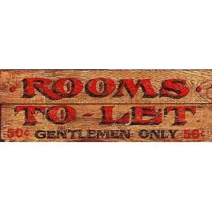  Gentlemens Room   Vintage Sign Rooms To Let Patio 