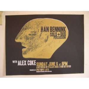  Han Bennink And Alex Coke Silk Screen Poster NOEL WAGGENER 