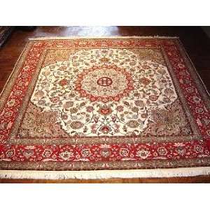    6x6 Hand Knotted Tabriz Persian Rug   68x69