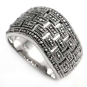  Sterling Silver Marcasite Rings   Sizes 6 9 Jewelry