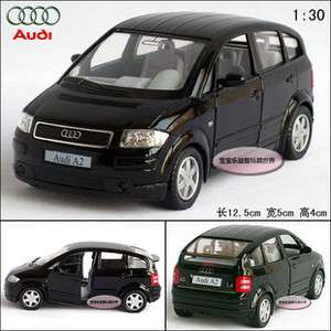 New AUDI A2 130 Alloy Diecast Model Car Black B112d  