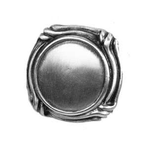   Home Cabinet Hardware 1097 Mai Oui Thin Small Knob Pewter Bright Home