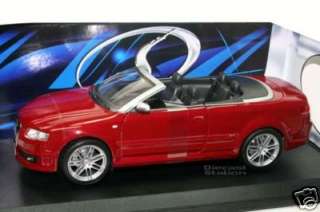 2007 AUDI RS4 COUPE CONVERTIBLE 1/18 DIECAST RED NEW  