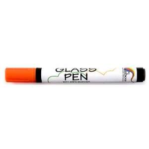  Glass Pen Orange   For Writing on WINDOWS & GLASS Office 