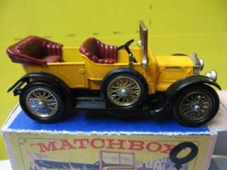 DAIMLER TYPE A12 ~VINTAGE 1911~Y13 2~MATCHBOX~MIB~YELLO  