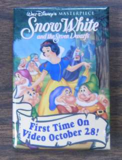 Snow White and the Seven Dwarfs Disney Promo Movie Pin  