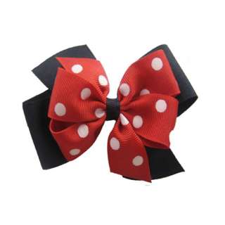 Two Tone Colors Large Double Layered Bows/Wholesale 