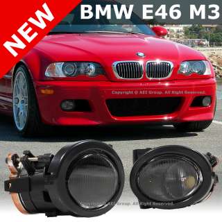 BMW E46 3 Series with M Bumper & M3 01 06 OEM Style Fluted Fog Lights 