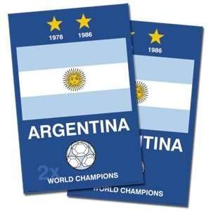  ARGENTINA WORLD CHAMPIONS POSTERS (SET OF 2)