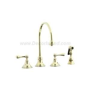 Cifial Faucets 278 245 4 Hole Widespread Gooseneck Kitchen Faucet with 