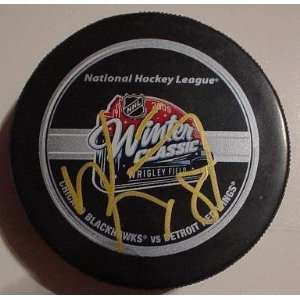  Kirk Maltby Autographed Puck   2009 Winter Classic Sports 