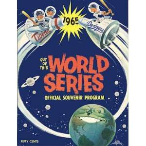 1965 World Series Poster   Los Angeles Dodgers vs Minnesota Twins