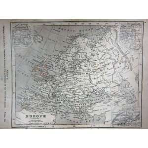  MAP c1850 WORLD HEMISPHERES EUROPE BRITISH ISLES FRANCE 