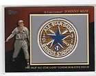 2010 TOPPS UPDATE JOHNNY MIZE 1941 ALL STAR GAME PATCH 