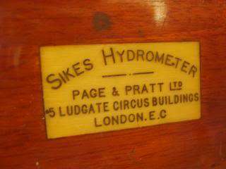 Antique Sikes Hydrometer Boxed  