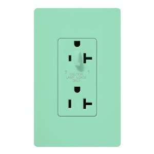   HFDU SG 20A Satin Color Dim Receptacle Sg Sea Glass