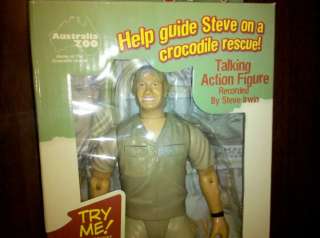 Talking Steve Irwin 9 Action Figure Doll Toy Brand New  