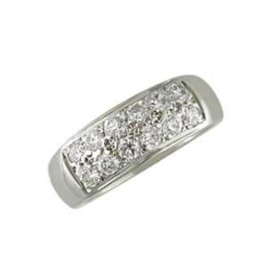    Gur   size 9.50 14K White Gold Elegant Diamond Band Jewelry