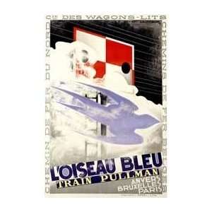   Bleu   Artist A.M. Cassandre  Poster Size 24 X 18
