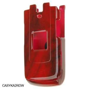 Red Wood Design SNAP ON COVER HARD CASE PHONE PROTECTOR for SANYO 6650 