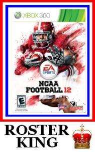 New NCAA Football 2012 ROSTERS Xbox 360, 12  