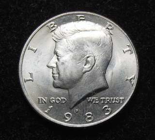 1983 D Kennedy Half Dollar   BU  