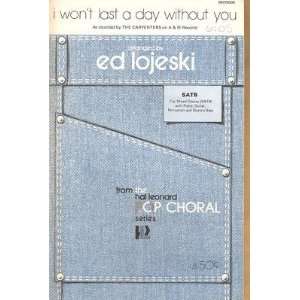  Sheet Music I Wont Last A Day Without You 43 Everything 