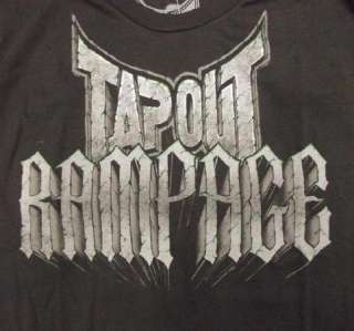 Mens LARGE Rampage Jackson Xtreme Wolf TapouT T shirt UFC MMA Couture 