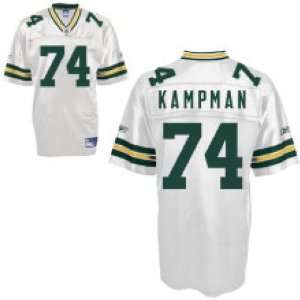  Mens Green Bay Packers #74 Aaron Kampman Road Replica 